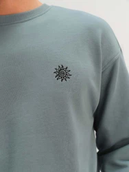 ABOUT YOU x Kevin Trapp Sweatshirt 'Eray' cyanblau