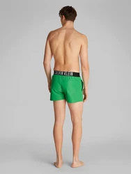 Calvin Klein Swimwear Badeshorts hellgrau/limette/schwarz