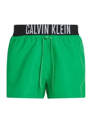 Calvin Klein Swimwear Badeshorts hellgrau/limette/schwarz