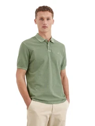Marc O'Polo Poloshirt (OCS) B21226653000 grün/grünmeliert