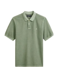 Marc O'Polo Poloshirt (OCS) B21226653000 grün/grünmeliert