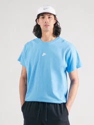 Nike Sportswear T-Shirt 'CLUB' türkis/weiß