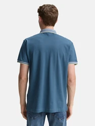 TOM TAILOR Poloshirt saphir/weiß