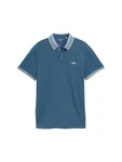 TOM TAILOR Poloshirt saphir/weiß
