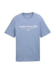 T-Shirt taubenblau / wei