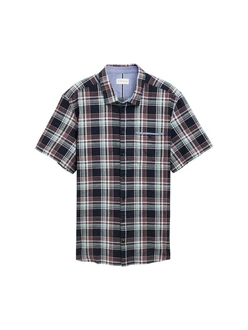 TOM TAILOR Men Hemd marine/mint/rot/weiß