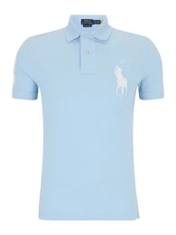 Poloshirt hellblau / wei