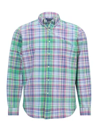 Hemd blau / grn / pink / wei