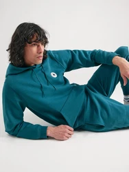 CONVERSE Sweatshirt Chuck GO-TO CHUCK TAYLOR PATCH HOODIE petrol