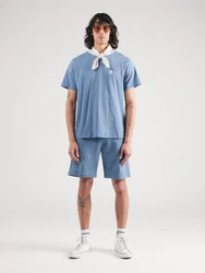 CONVERSE T-Shirt taubenblau/weiß