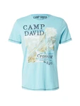 CAMP DAVID Rundhalsshirt T-Shirt hellbeige/hellblau/dunkelblau/hellgrau