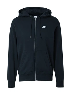Nike Sportswear Sweatjacke 'Club Fleece' schwarz