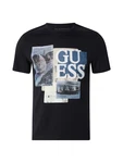 GUESS T-Shirt 'SAIL BOAT' beige/marine/schwarz/weiß
