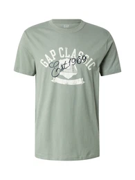 T-Shirt beige / nachtblau / grn