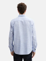 TOM TAILOR Kurzarmshirt Hemd mit Turn-up-Funktion Regular Fit 