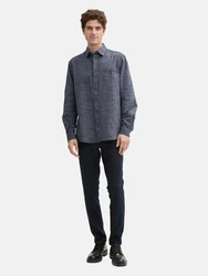 TOM TAILOR Kurzarmshirt Hemd mit Turn-up-Funktion Regular Fit 