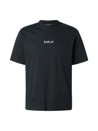 T-Shirt ecru / schwarz