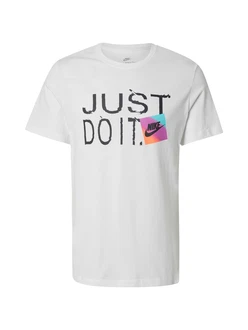 Nike Sportswear T-Shirt '6MO JDI SP25' neonblau/neonlila/schwarz/offwhite