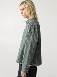 Pull&Bear Hemd grau/dunkelgrün/schwarz
