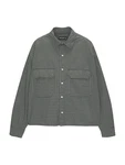 Pull&Bear Hemd grau/dunkelgrün/schwarz