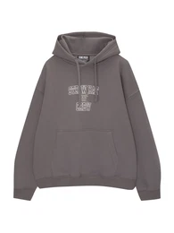 Sweatshirt 'ONE PIECE LUFFY' schlammfarben / hellgrau / dunkelgrau / offwhite