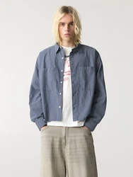 Pull&Bear Hemd navy/weiß