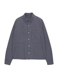 Hemd navy / wei