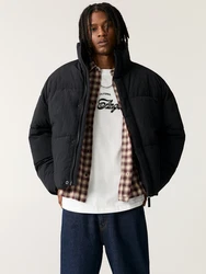Pull&Bear Jacke schwarz/offwhite