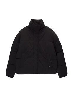 Pull&Bear Jacke schwarz/offwhite