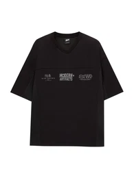 T-Shirt grau / schwarz