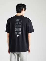 Nike Sportswear T-Shirt 'AIR' grau / schwarz / weiß