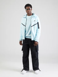 Nike Sportswear Sweatjacke 'TECH FLEECE' hellblau/schwarz