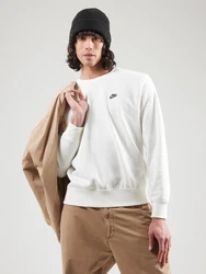 Nike Sportswear Sweatshirt 'Club Fleece' beige/schwarz
