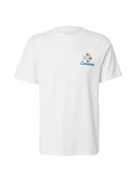 T-Shirt 'SWINGING SKELETON' enzian / orange / wei