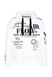 CAMP DAVID Hoodie mit Logo-Prints schwarz/weiß