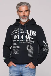 CAMP DAVID Hoodie mit Logo-Prints nachtblau/offwhite