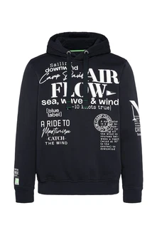 CAMP DAVID Hoodie mit Logo-Prints nachtblau/offwhite