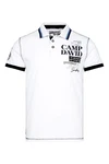 CAMP DAVID Poloshirt mit Logo-Applikationen blau/schwarz/weiß