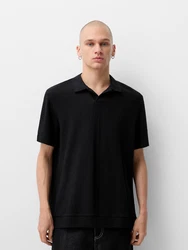 Bershka Poloshirt schwarz