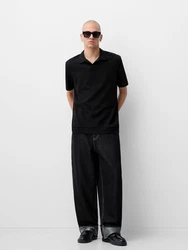 Bershka Poloshirt schwarz