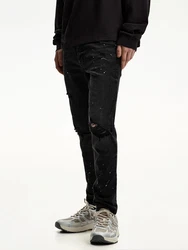 Bershka Jeans blau/pink/schwarz/weiß