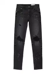 Jeans blau / pink / black denim / wei