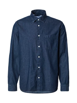 SELECTED HOMME Hemd 'SLHREGCARLO' blau