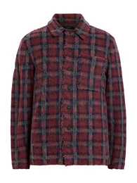 Strickjacke 'AUSTIN' navy / grau / rot
