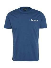 T-Shirt 'Camber' blau / wei