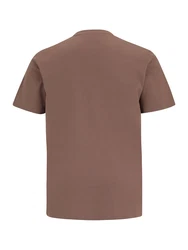 Jack & Jones Kurzarmshirt JORVESTERBRO TEE SS CREW NECK NOOS braun/weiß