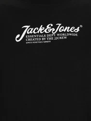 Jack & Jones Plus Sweatshirt JJBEAU schwarz/weiß