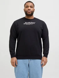 Jack & Jones Plus Sweatshirt JJBEAU schwarz/weiß