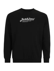 Jack & Jones Plus Sweatshirt JJBEAU schwarz/weiß