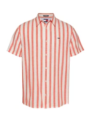Tommy Jeans Hemd orange/offwhite